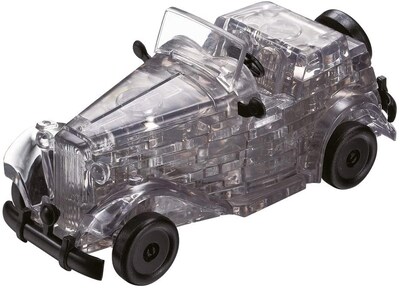 Foto 1 | Rompecabezas de Cristal 3D para Armar Coches Vintage - 54 Piezas Grises - Venta Internacional