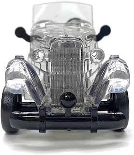 Foto 2 | Rompecabezas de Cristal 3D para Armar Coches Vintage - 54 Piezas Grises - Venta Internacional