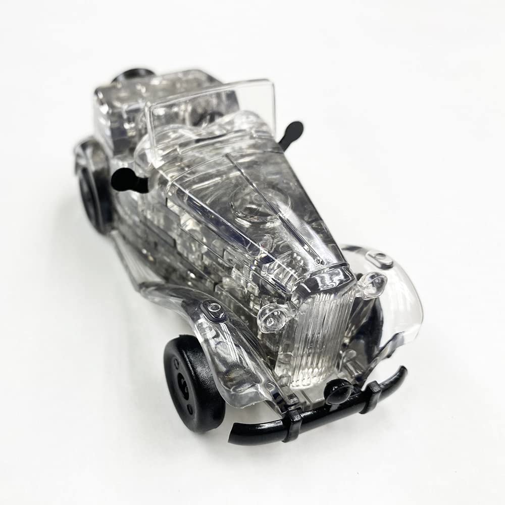 Foto 4 pulgar | Rompecabezas de Cristal 3D para Armar Coches Vintage - 54 Piezas Grises - Venta Internacional