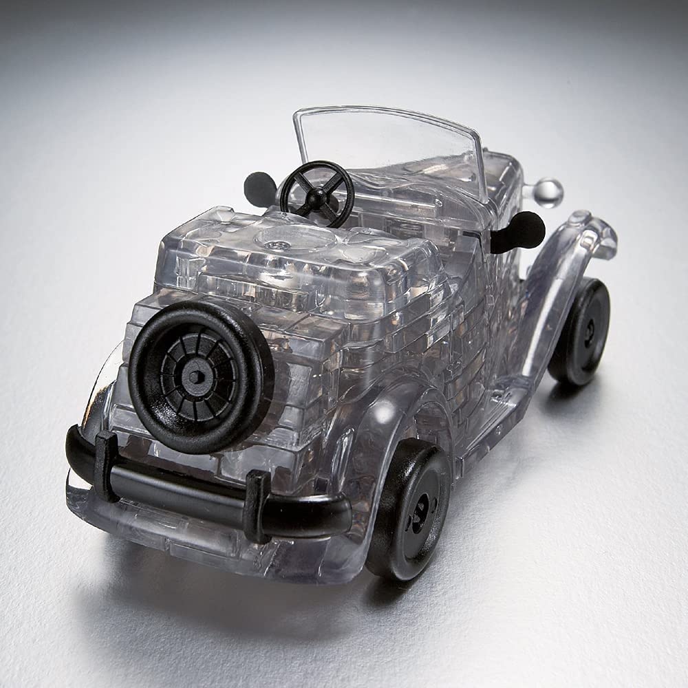 Foto 4 | Rompecabezas de Cristal 3D para Armar Coches Vintage - 54 Piezas Grises - Venta Internacional