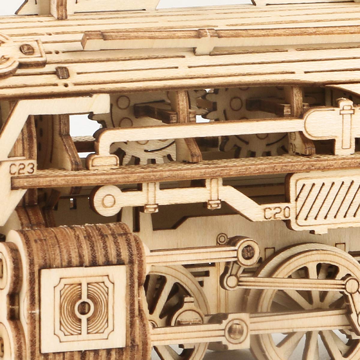 Foto 6 | Puzzle De Madera Rokr Mechanical Car Model Prime Steam Express - Venta Internacional.