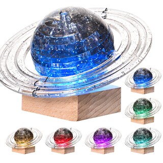 Foto 1 | Puzle de Cristal 3d Saturno con Base Iluminada 40 Piezas- Venta Internacional