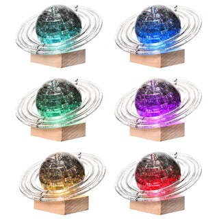 Foto 2 | Puzle de Cristal 3d Saturno con Base Iluminada 40 Piezas- Venta Internacional