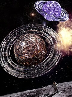 Foto 5 | Puzle de Cristal 3d Saturno con Base Iluminada 40 Piezas- Venta Internacional