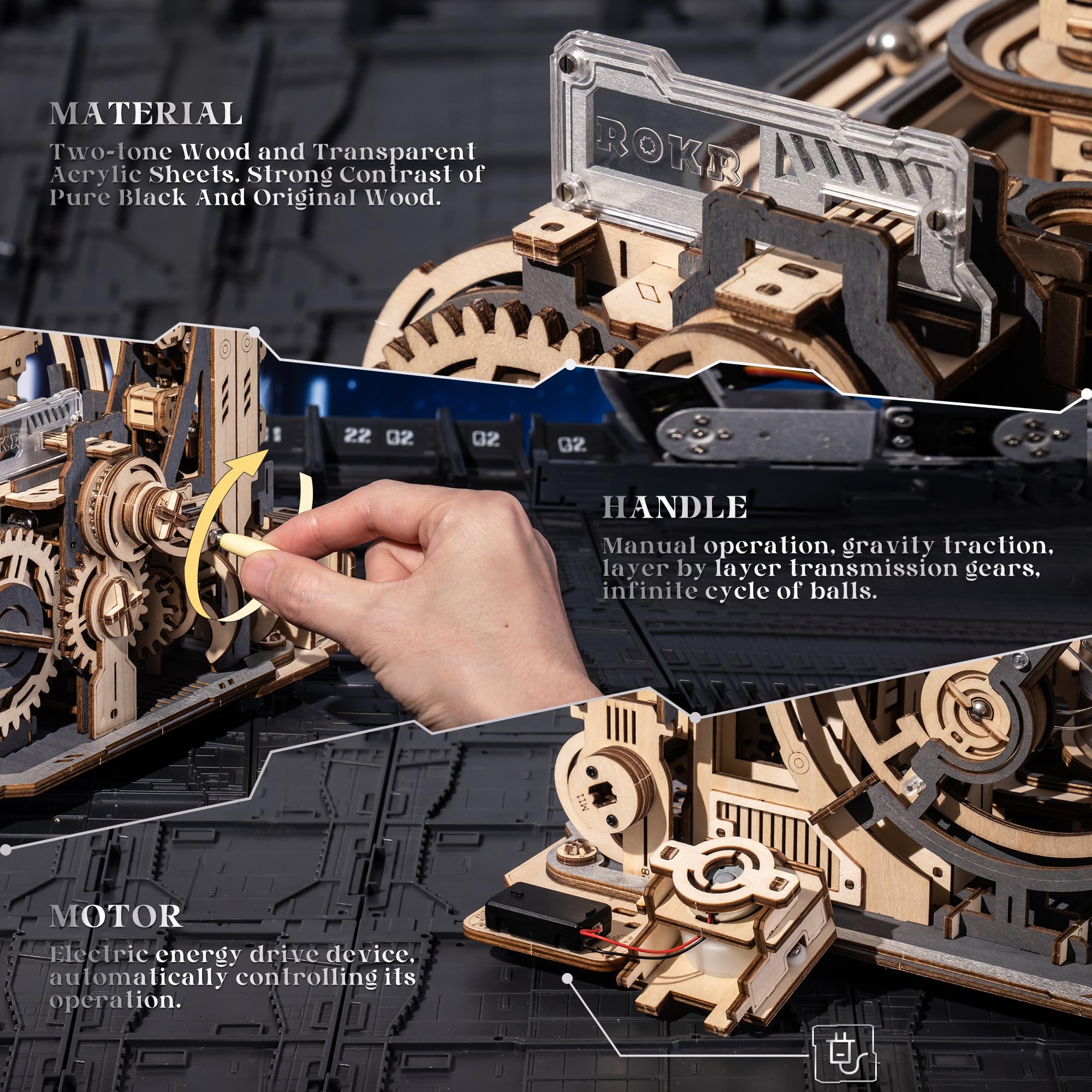 Foto 4 pulgar | Puzzle 3d Rokr Marble Spaceport Lgc01 Electric 472 Piezas - Venta Internacional