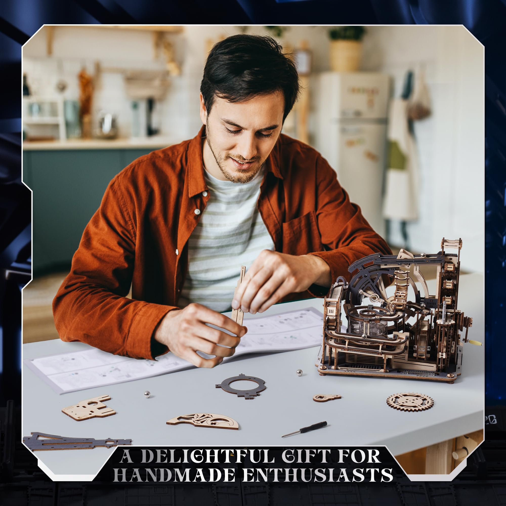 Foto 6 | Puzzle 3d Rokr Marble Spaceport Lgc01 Electric 472 Piezas - Venta Internacional