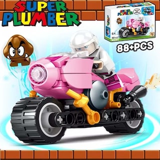 Foto 4 | Set 4 Autos De Carreras Mario Bloques Armables Karts Peach Luigui