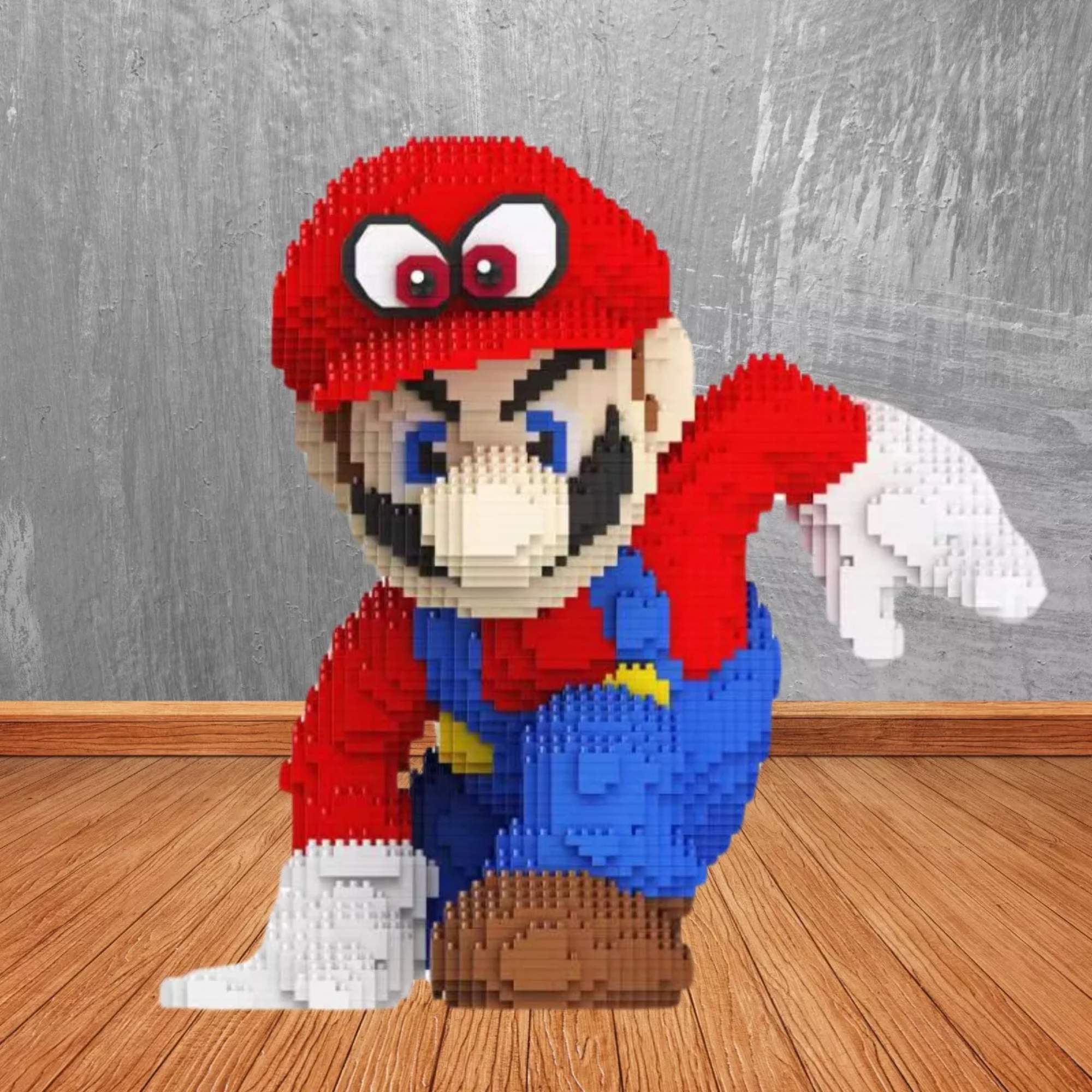 Foto 7 pulgar | Super Mario Odyssey Gorra Cappy Bloques Armables 3d 18cm