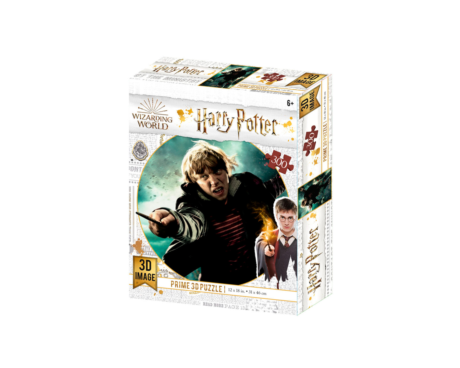 Foto 2 pulgar | Puzzle Lenticular Harry Potter Ron Weasley Batalla 300 Piezas