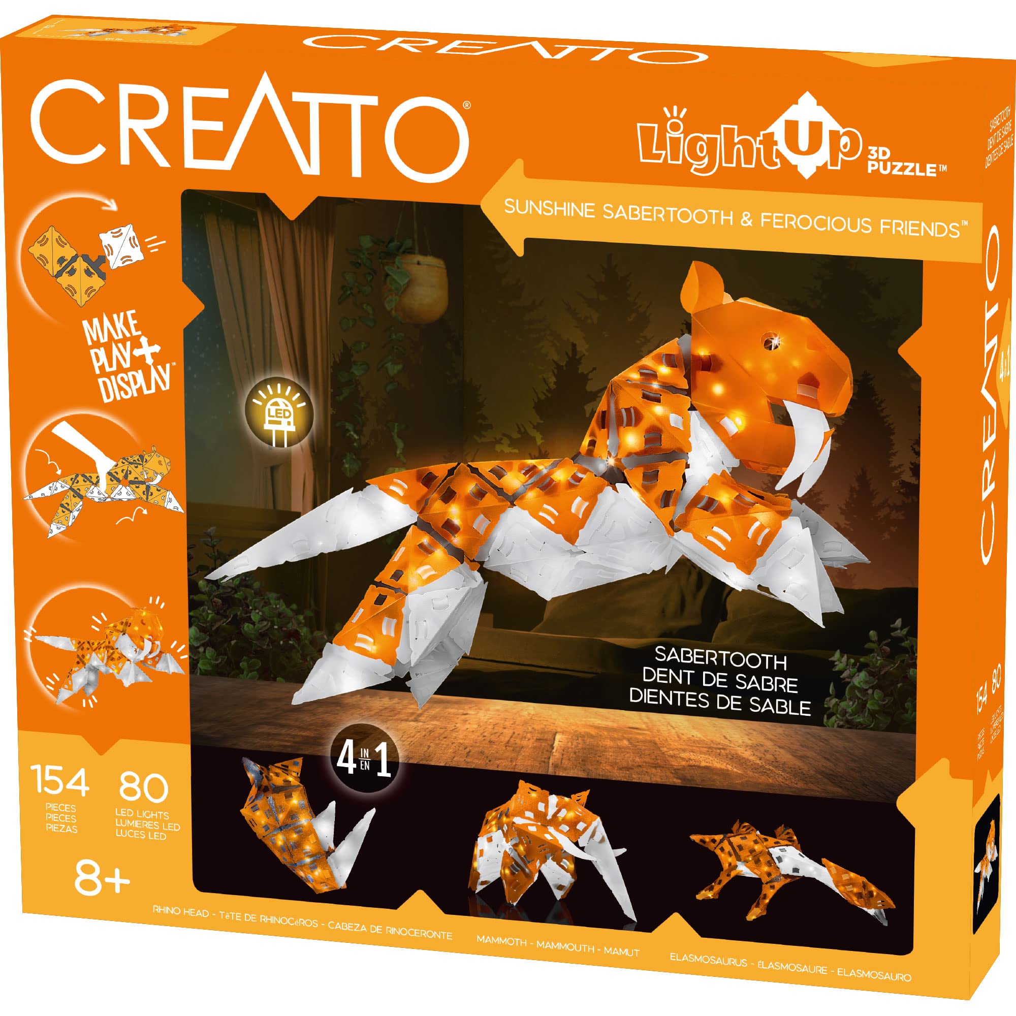 Foto 2 pulgar | Kit De Rompecabezas 3d Thames & Kosmos Creatto Sunshine Sabertooth - Venta Internacional.