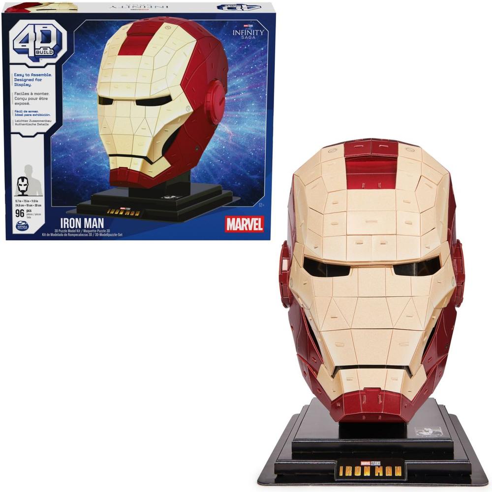 Foto 2 pulgar | Rompecabezas 4D del casco de Iron Man de Marvel