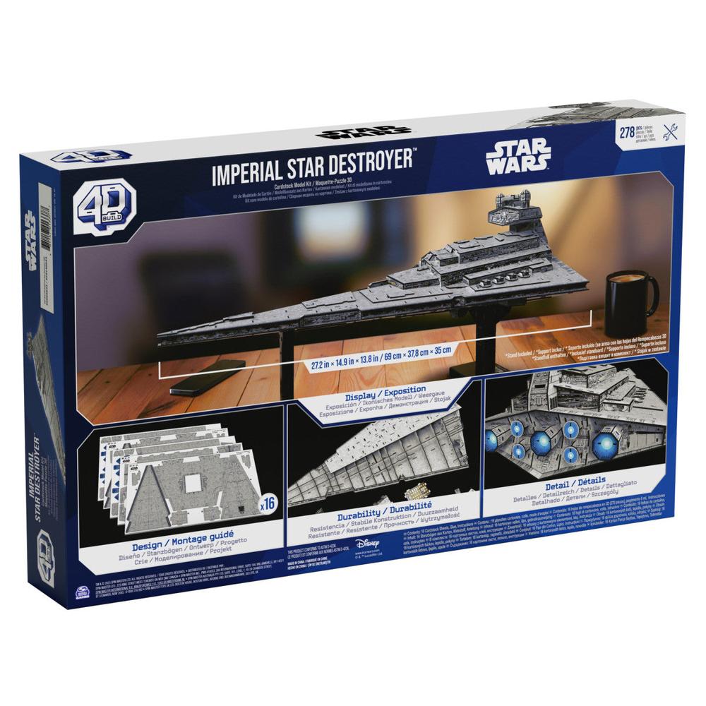 Foto 2 pulgar | 4d Puzzles: Star Wars - Destructor Imperial Rompecabezas 4d