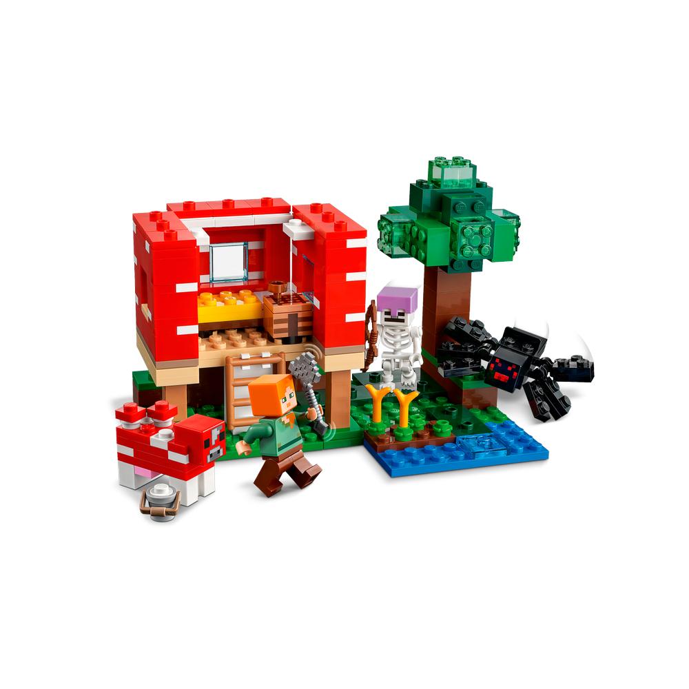 Foto 4 pulgar | Lego Minecraft La Casa Champiñon 21179