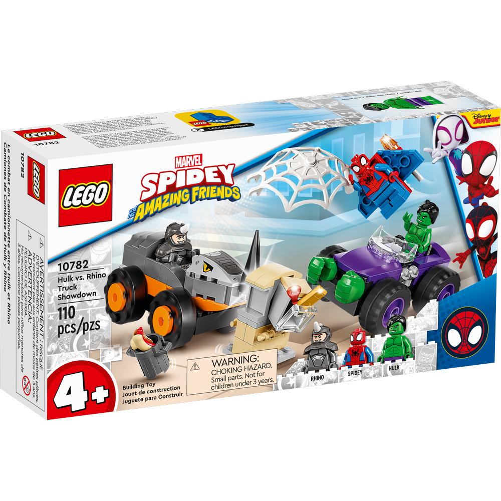 Foto 2 pulgar | Lego Marvel Spidey Y Su Super Equipo Camiones De Combate De Hulk Y Rino 10782