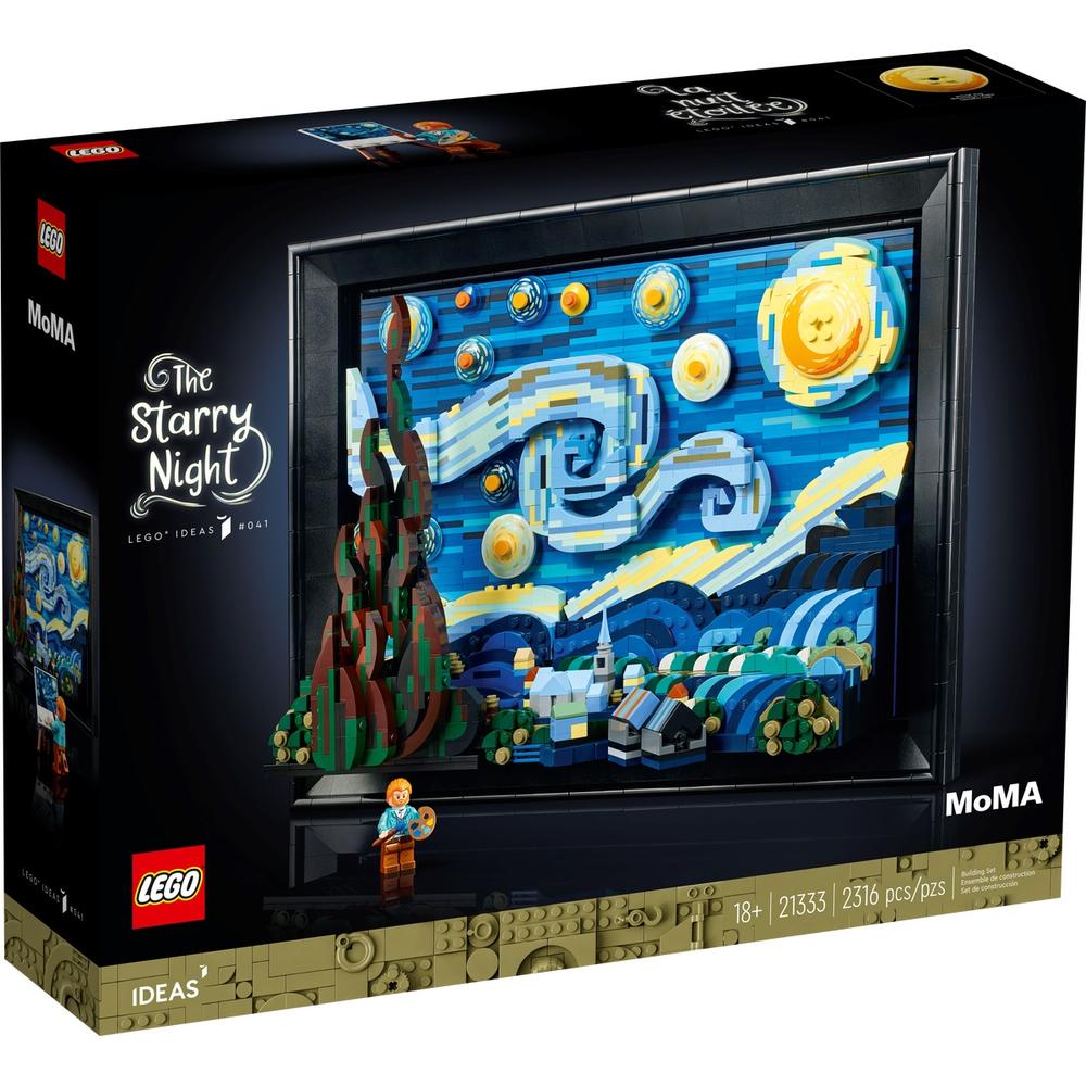 Foto 2 pulgar | Lego Ideas Vincent Van Gogh: La Noche Estrellada 21333