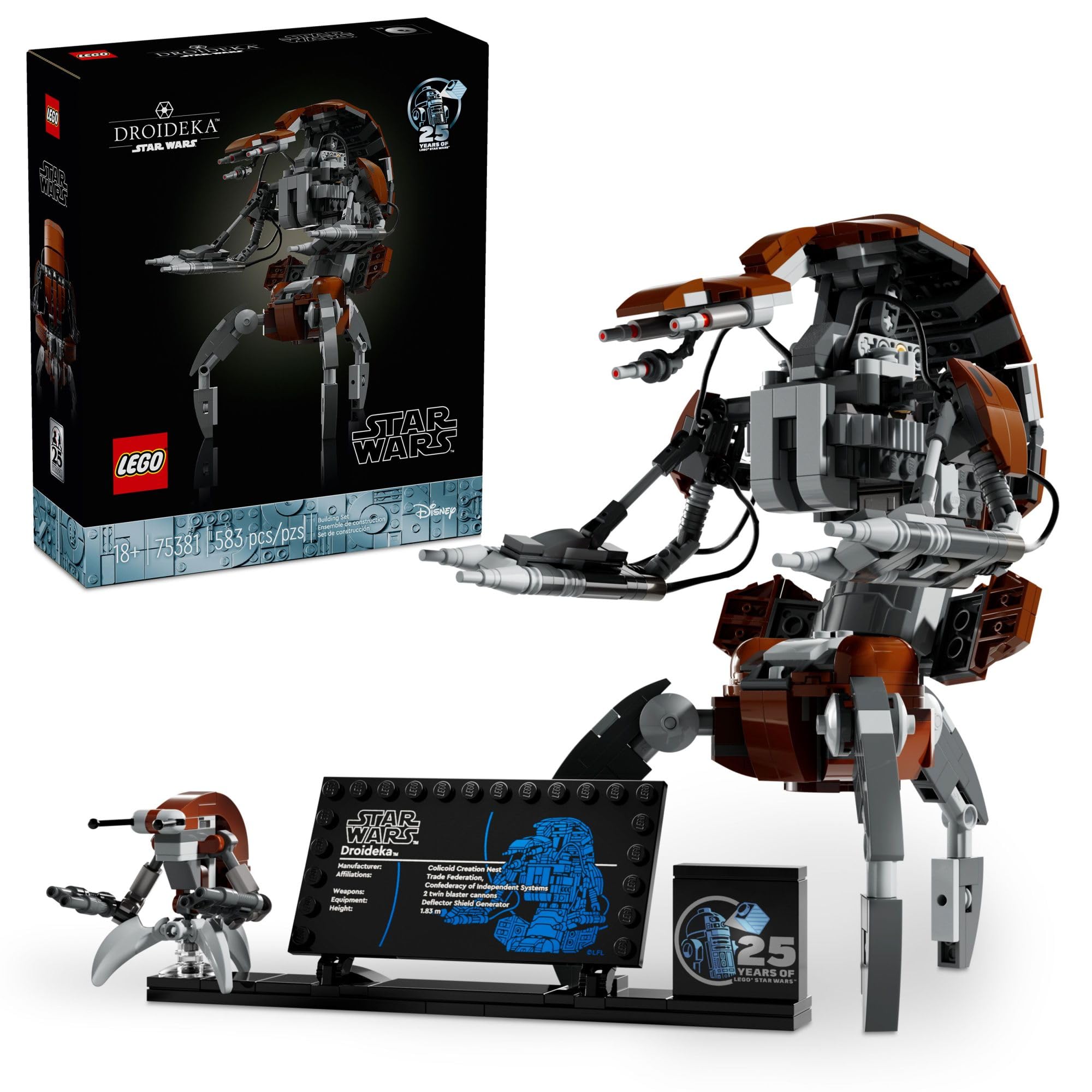 Juguete Lego Star Wars Droideka 75381 Build & Display 25.º Aniversario - Venta Internacional.