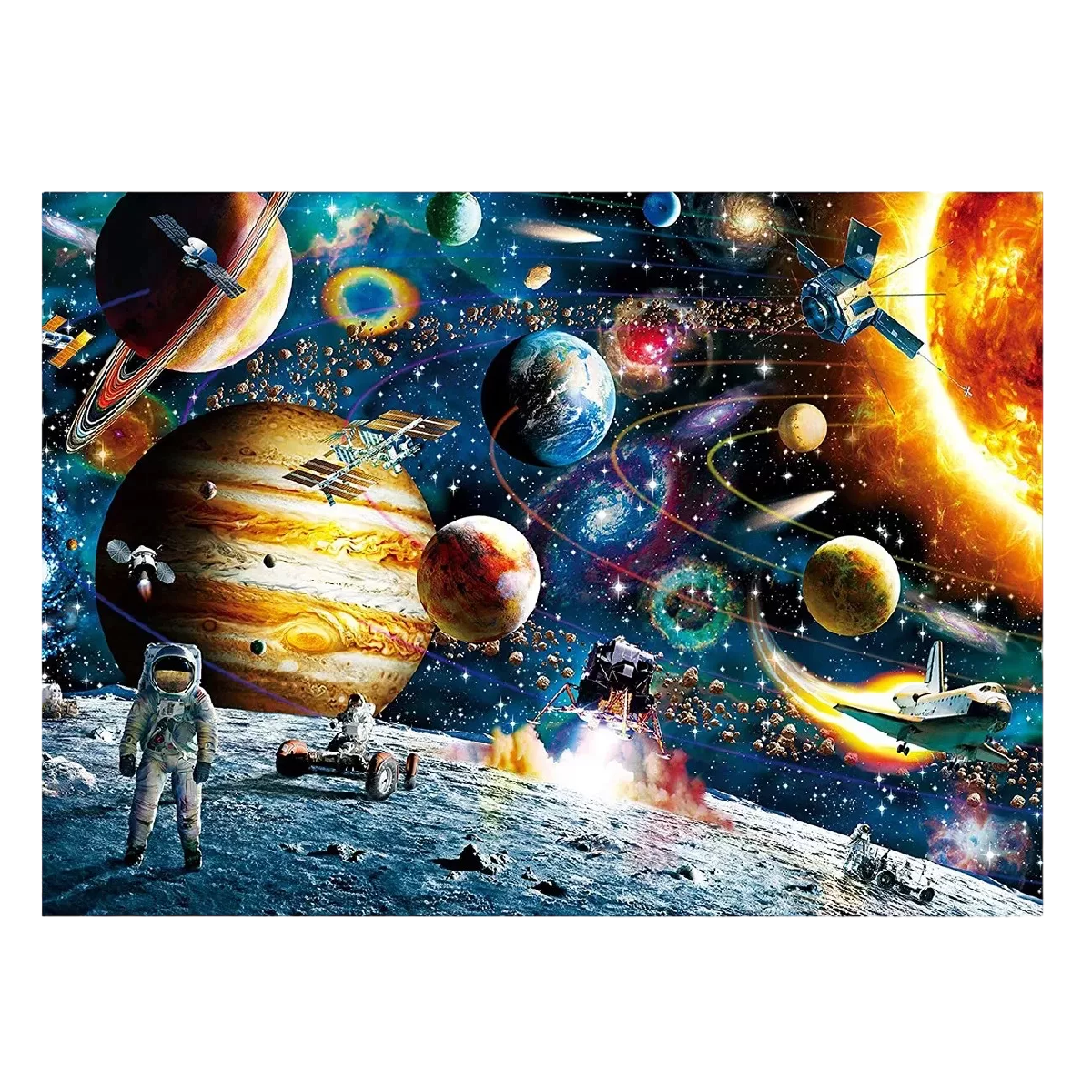 Foto 2 pulgar | Rompecabezas 1000 Piezas Puzzle Juegos 70x50cm Universo