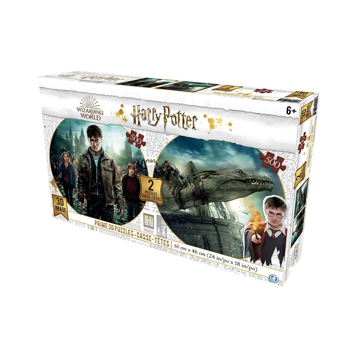 Foto 3 pulgar | Rompecabezas 3d 500pz 2pz Harry Potter