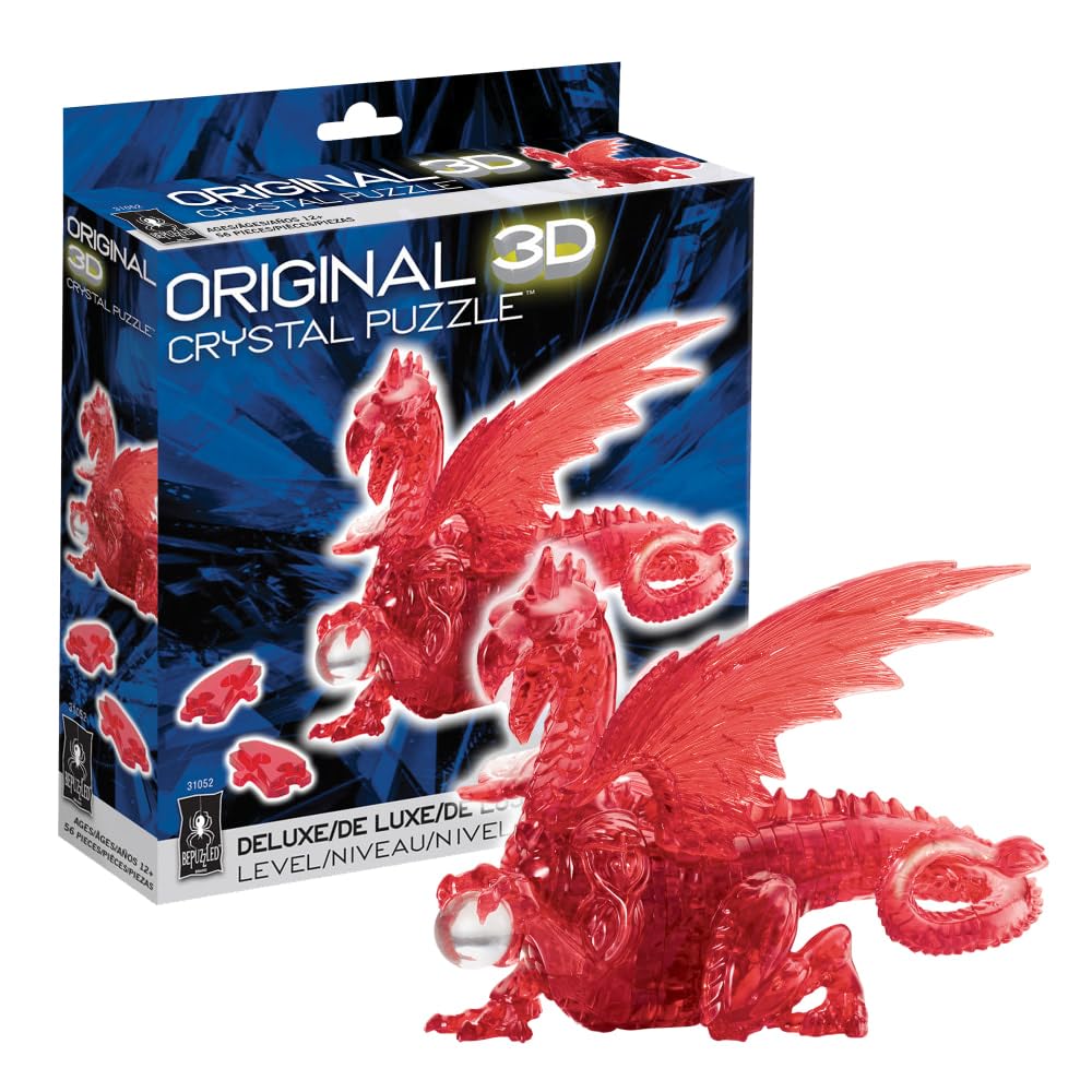 Foto 2 pulgar | Puzzle De Cristal 3d Bepuzzled Dragon Deluxe Original - Venta Internacional.