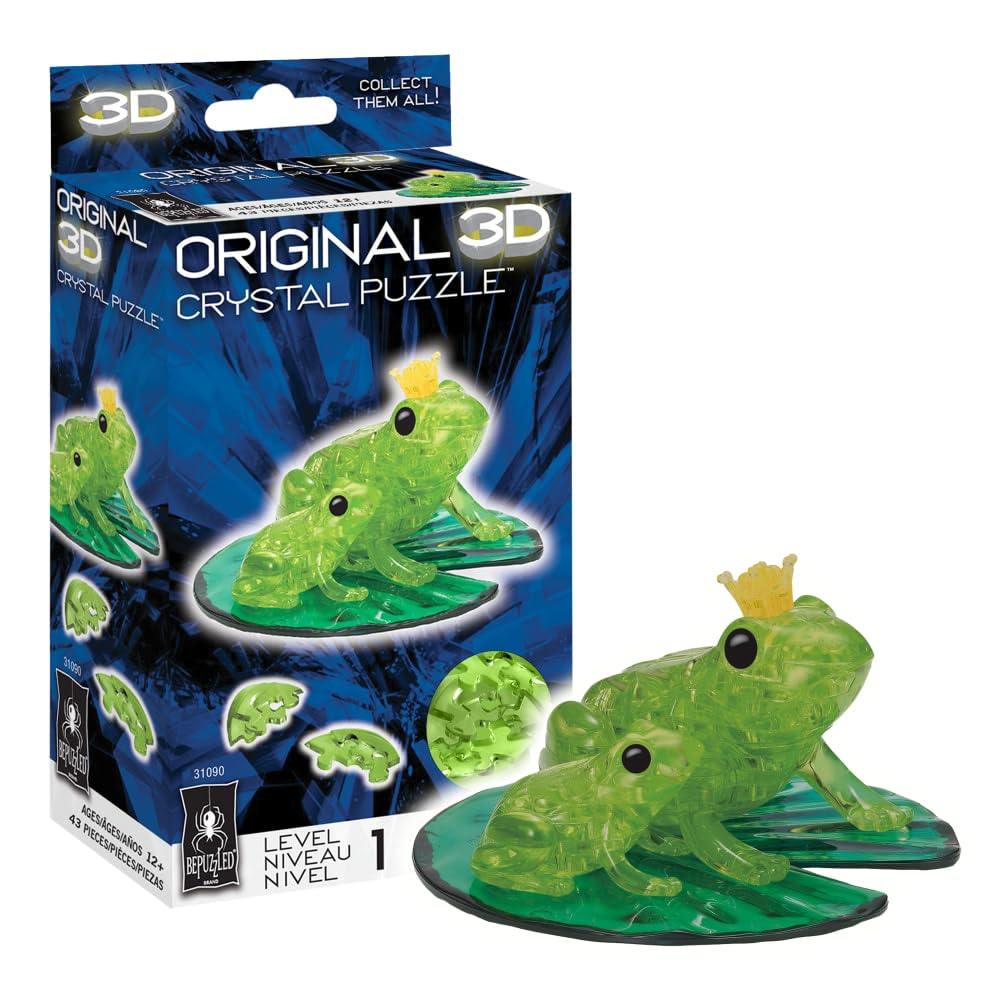 Foto 1 | Puzzle De Cristal 3d Bepuzzled Frog Standard Original - Venta Internacional.