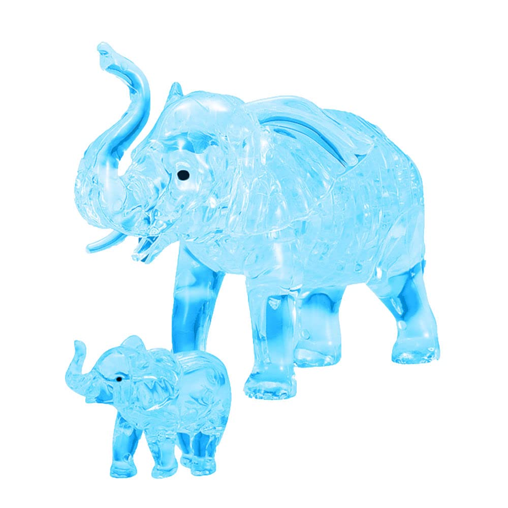 Foto 2 | Puzzle 3d Crystal Bepuzzled Elefante Y Bebé A Partir De 12 Años - Venta Internacional.