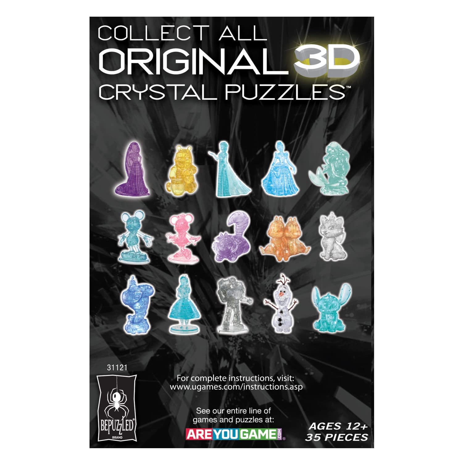 Foto 3 pulgar | Puzzle De Cristal 3d Bepuzzled Disney Princess Jasmine - Venta Internacional.