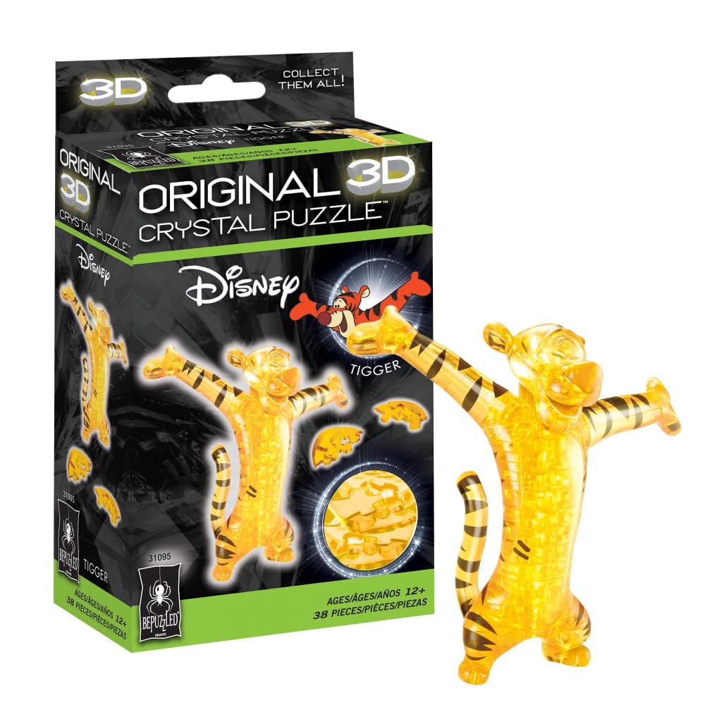 Puzzle De Cristal 3d Bepuzzled Disney Tigger Original 12+ - Venta Internacional.