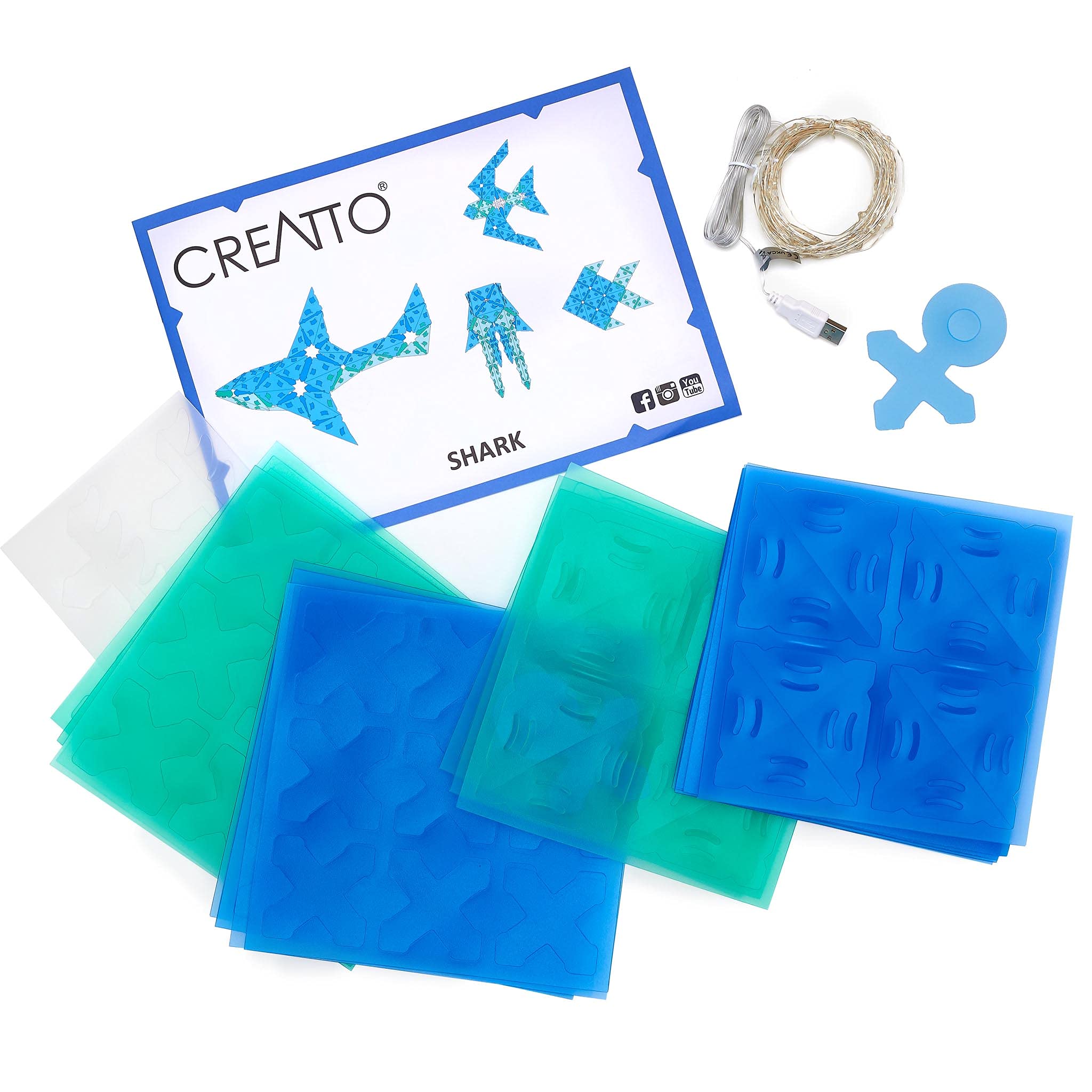 Foto 7 pulgar | Puzle Artesanal Thames & Kosmos Creatto Shimmer Shark & Ocean Pals - Venta Internacional.