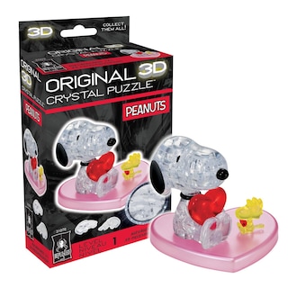 Foto 1 | Puzle De Cristal 3d Bepuzzled Peanuts Snoopy Heart A Partir De 12 Años - Venta Internacional.