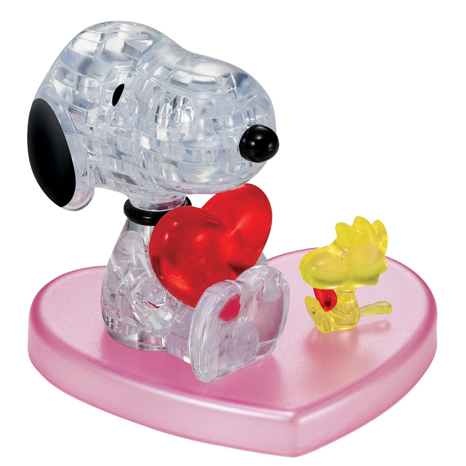 Foto 2 | Puzle De Cristal 3d Bepuzzled Peanuts Snoopy Heart A Partir De 12 Años - Venta Internacional.