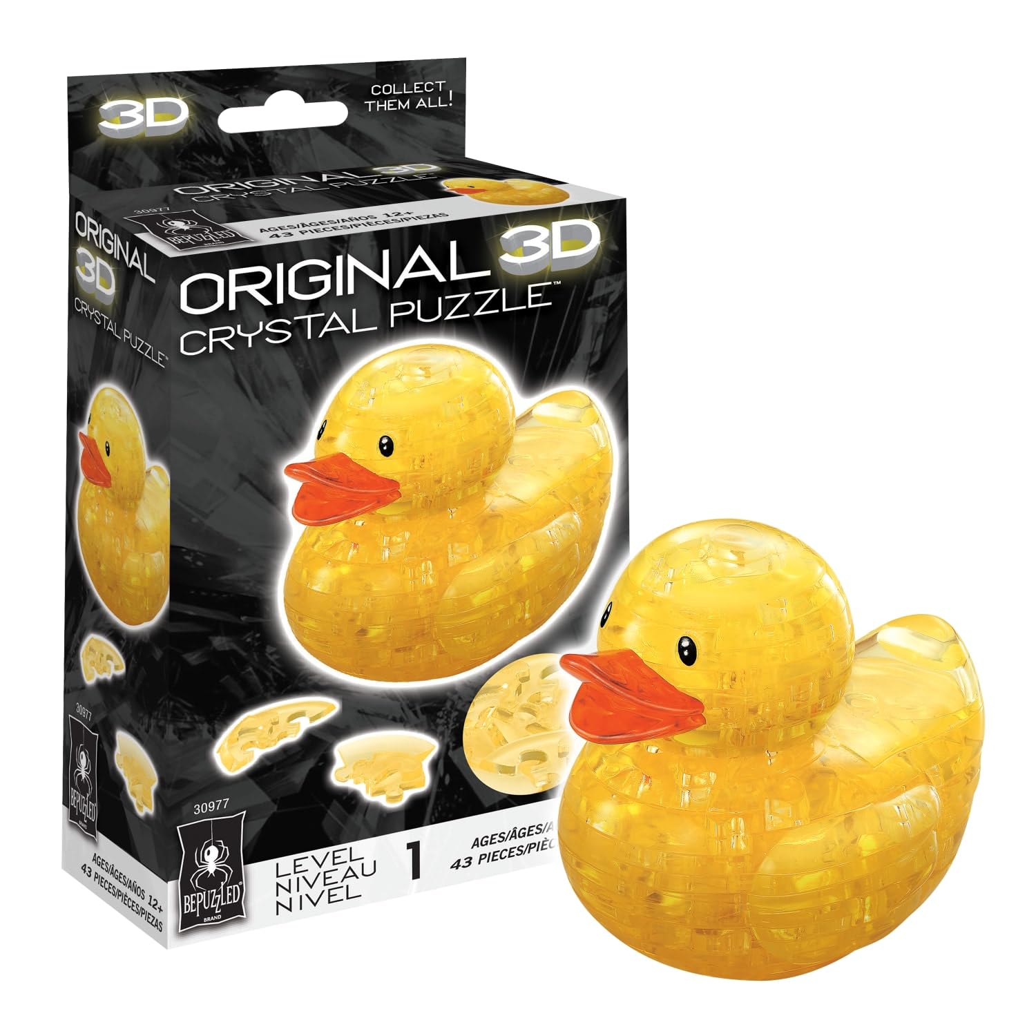 Puzzle Bepuzzled Duck Original De Cristal 3d Para Más De 12 Años - Venta Internacional.