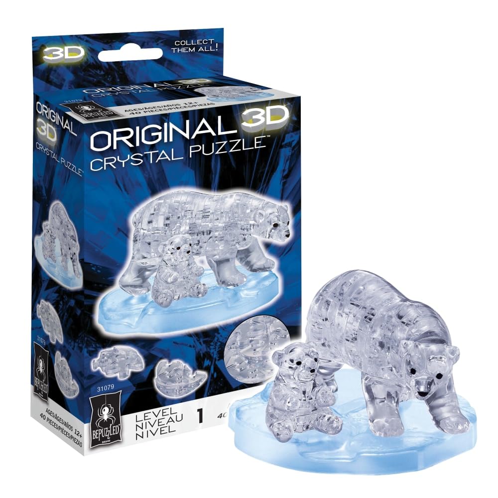 Puzle De Cristal 3d Bepuzzled Polar Bepuzzled Original Para Mayores De 12 Años - Venta Internacional.