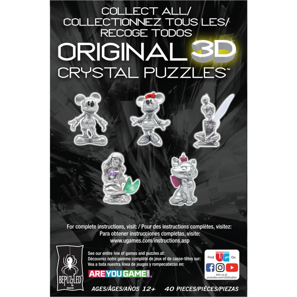 Foto 3 pulgar | Puzzle De Cristal 3d Bepuzzled Disney Platinum Dumbo Original - Venta Internacional.