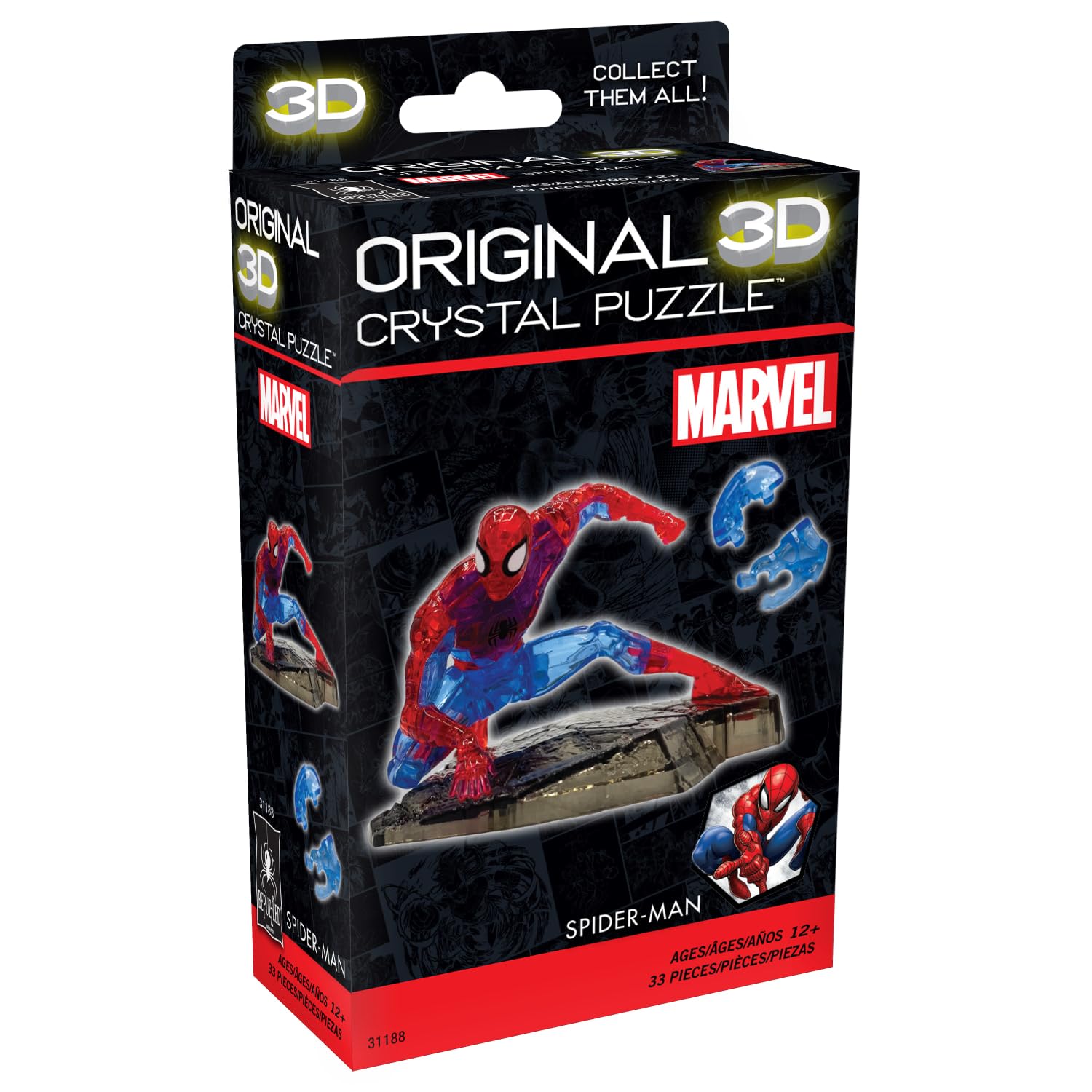 Foto 4 pulgar | El Rompecabezas De Cristal 3d Desconcertó Al Superhéroe De Marvel Spider-man - Venta Internacional.