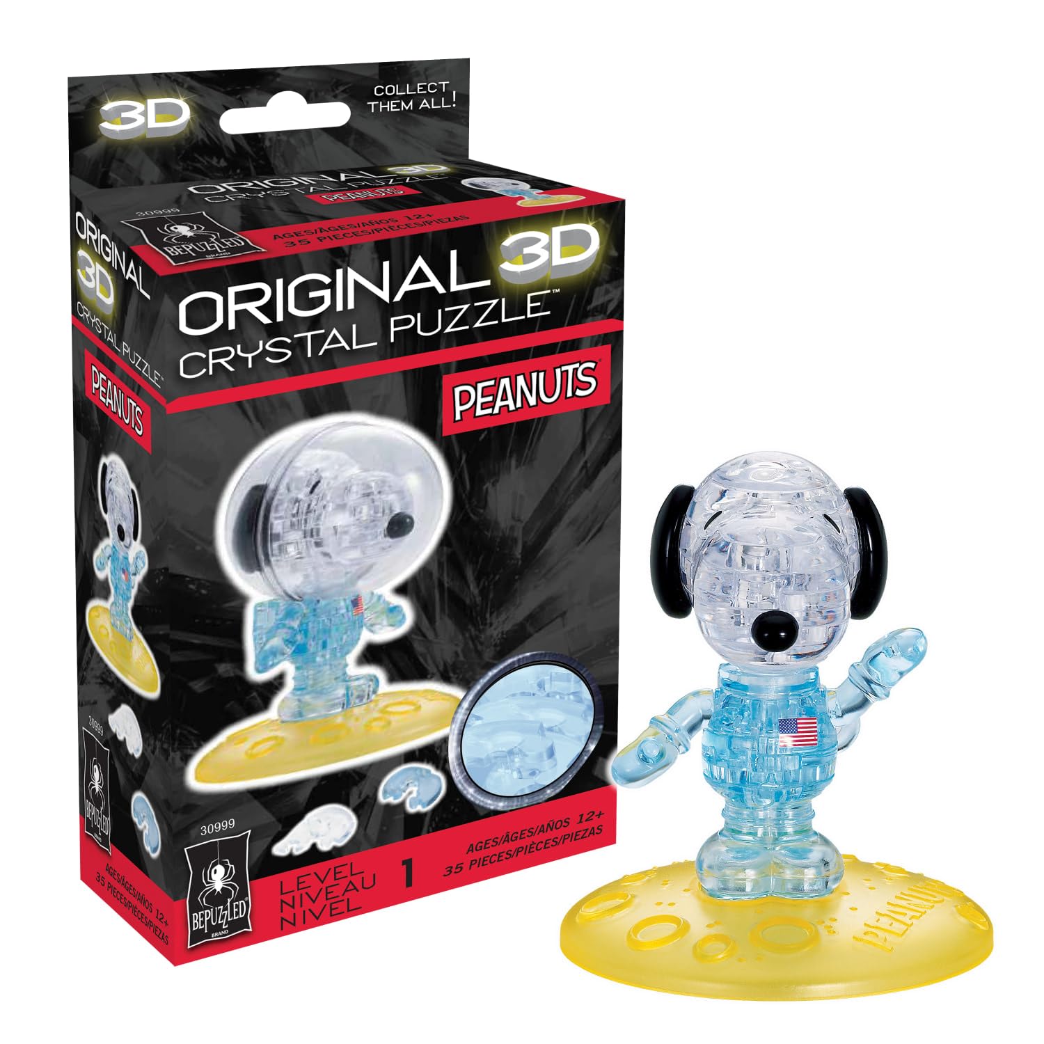 Foto 2 pulgar | Puzzle 3d: El Astronauta Original De Snoopy, Desconcertado - Venta Internacional.