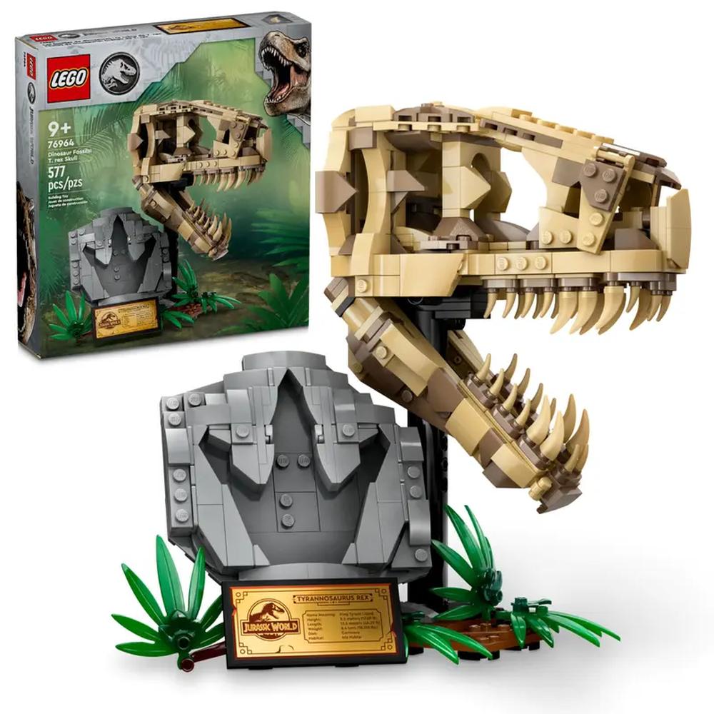 Foto 2 pulgar | Lego Jurassic World Fosiles De Dinosaurio Craneo De T Rex 76964