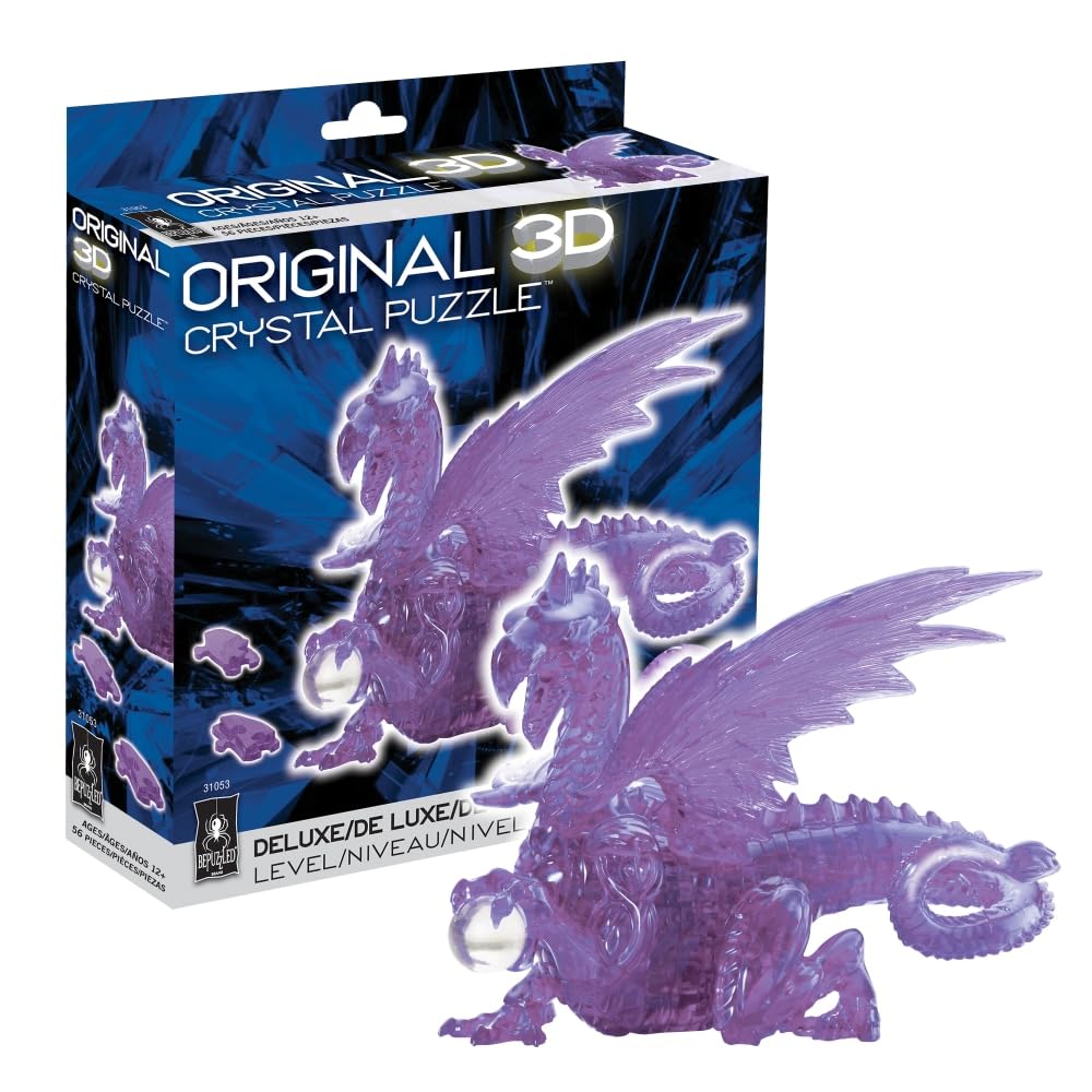 Foto 2 pulgar | Puzzle De Cristal 3d Bepuzzled Dragon Deluxe Original 12+ - Venta Internacional.