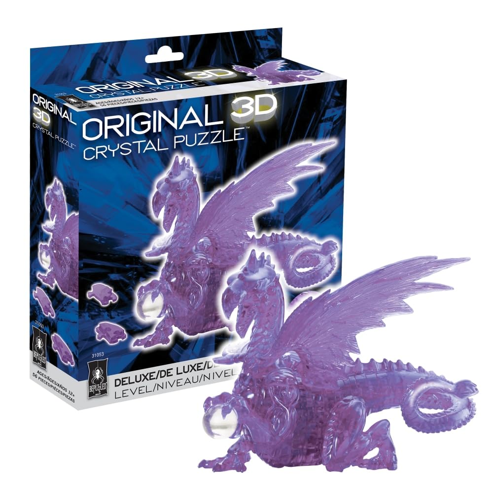 Puzzle De Cristal 3d Bepuzzled Dragon Deluxe Original 12+ - Venta Internacional.