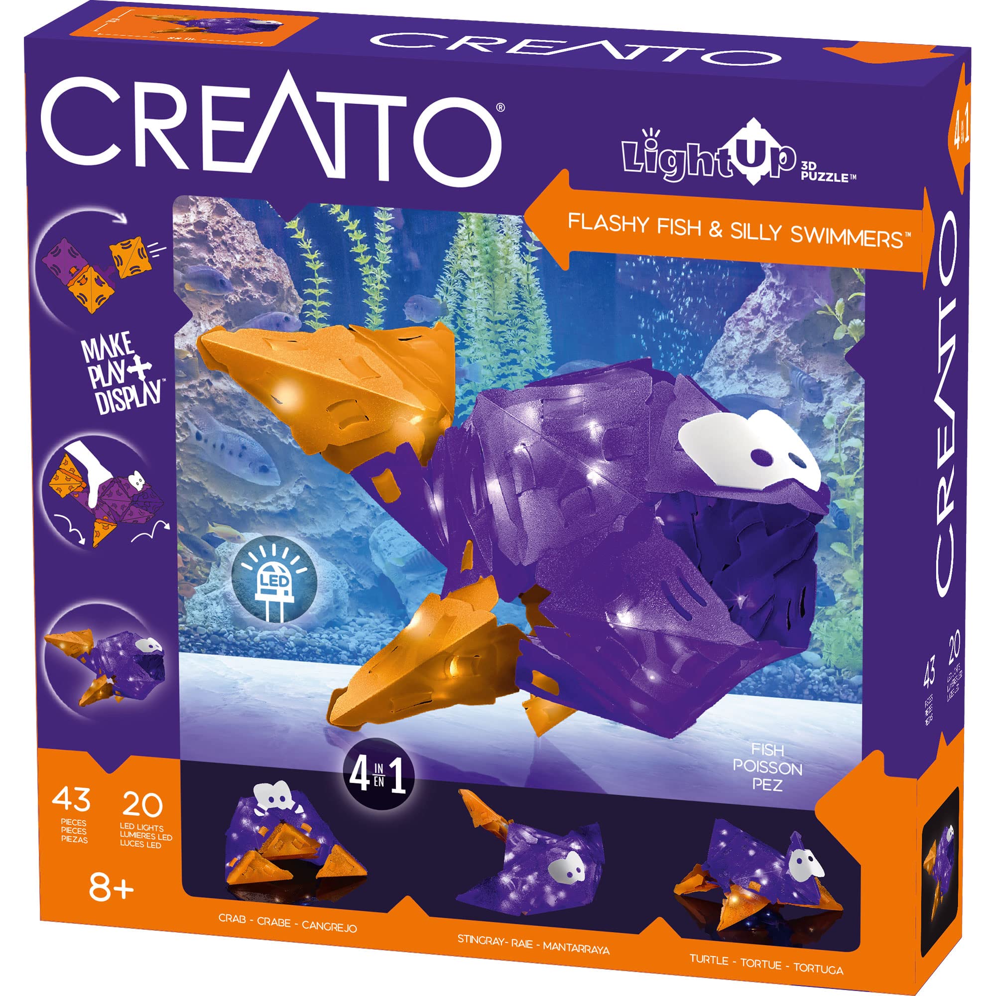 Foto 2 pulgar | Kit De Rompecabezas 3d Thames & Kosmos Creatto Flashy Fish & Silly - Venta Internacional.