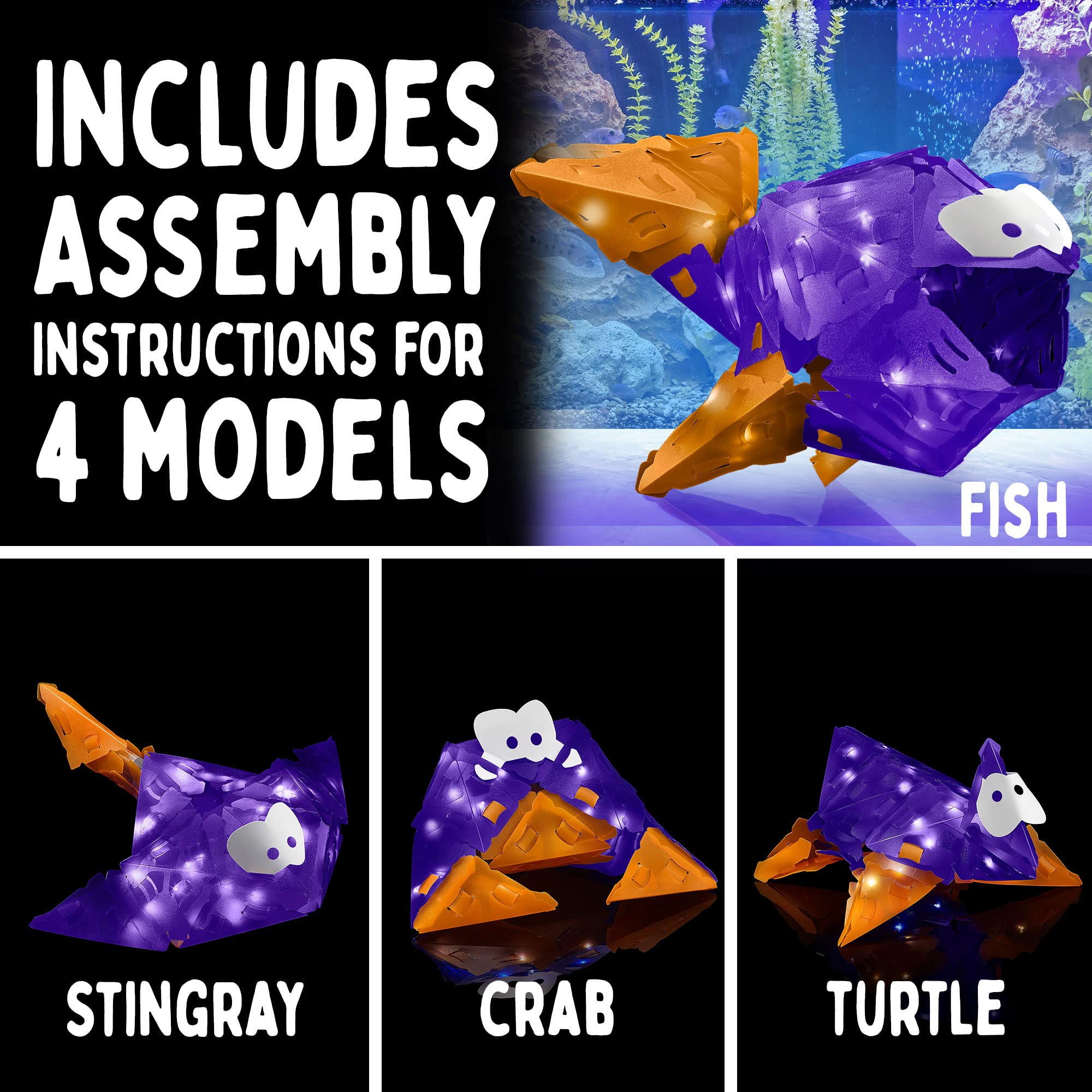 Foto 3 pulgar | Kit De Rompecabezas 3d Thames & Kosmos Creatto Flashy Fish & Silly - Venta Internacional.