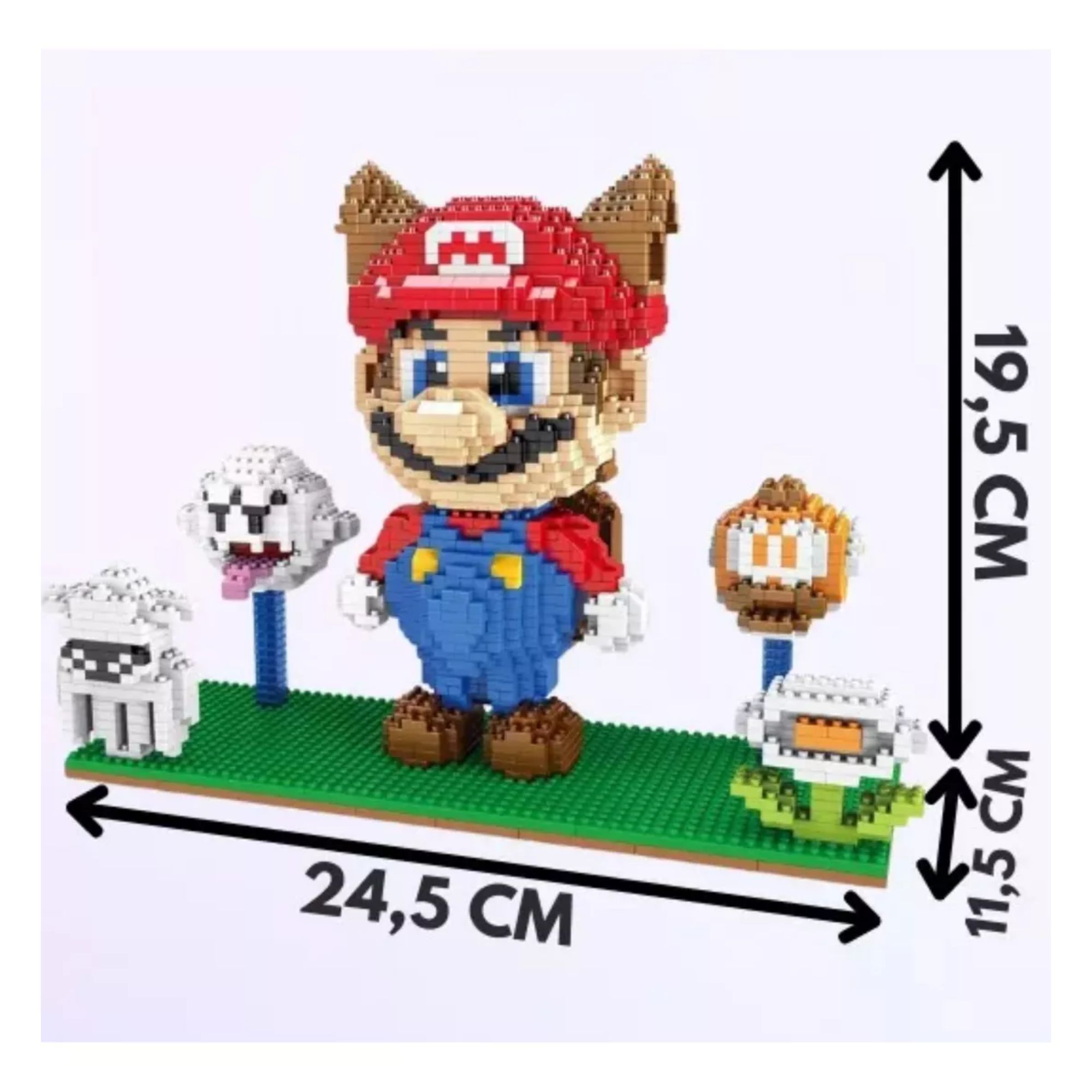 Foto 4 | Super Mario Bros 3 Mapache Super Hoja Mini Bloques Armables Rompecabeza 3d Mario Bros