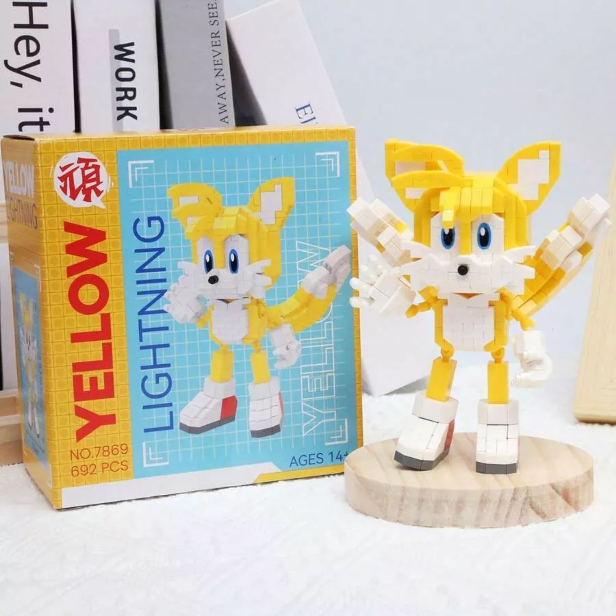 Foto 4 pulgar | Sonic The Hedgehog Set Bloques Armables 3d Tails Knuckles Rompecabezas Figura Armable Trails