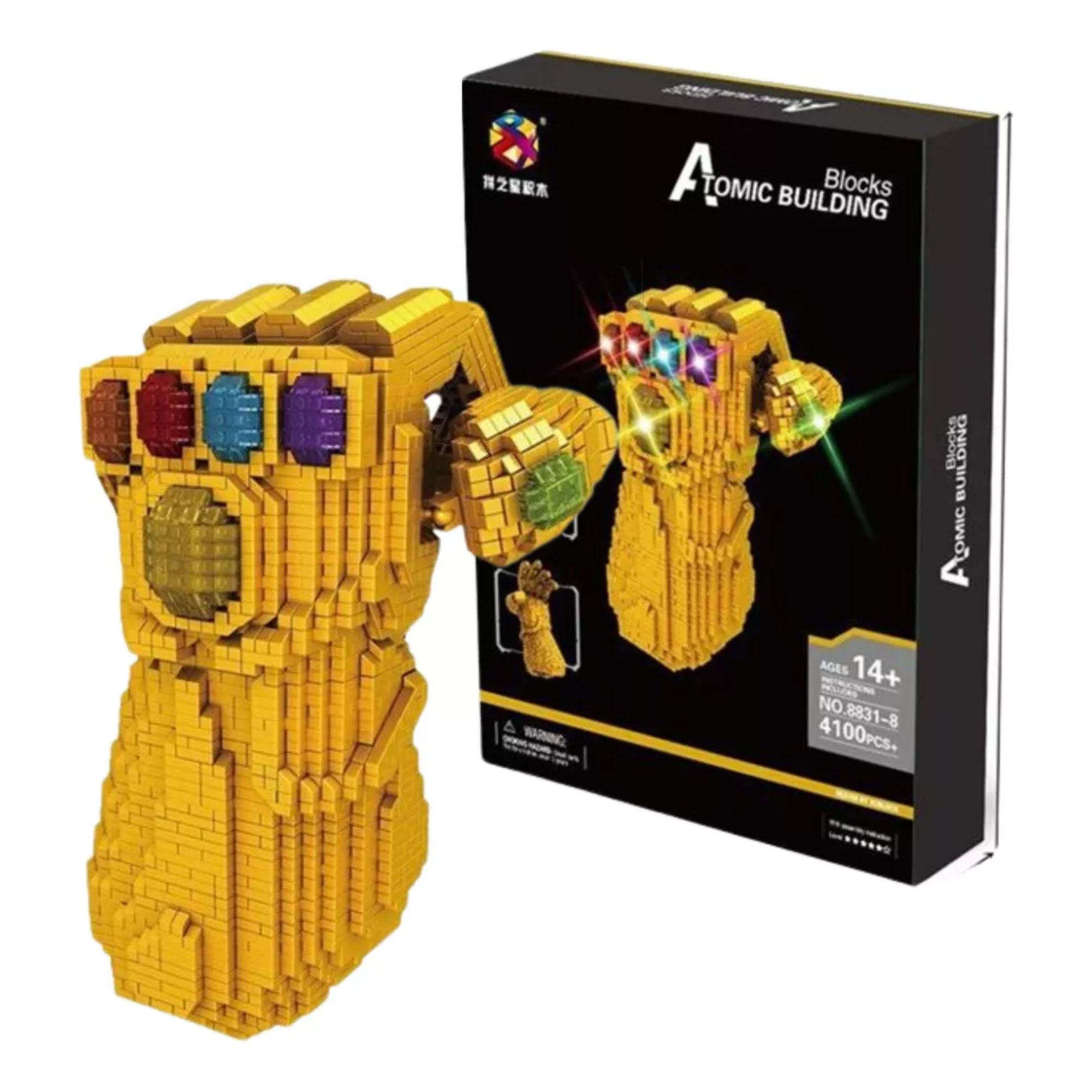 Foto 2 pulgar | Guantelete Del Infinito Set Bloques Armables Figura 3d Rompecabezas Guante Del Infinito Thanos