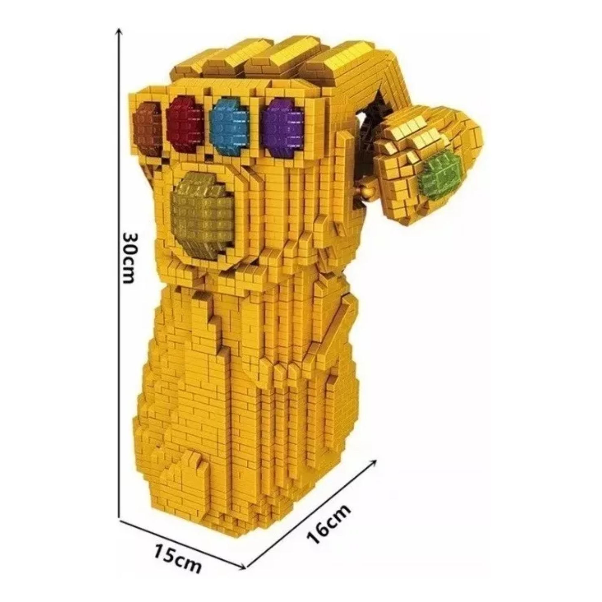 Foto 6 pulgar | Guantelete Del Infinito Set Bloques Armables Figura 3d Rompecabezas Guante Del Infinito Thanos