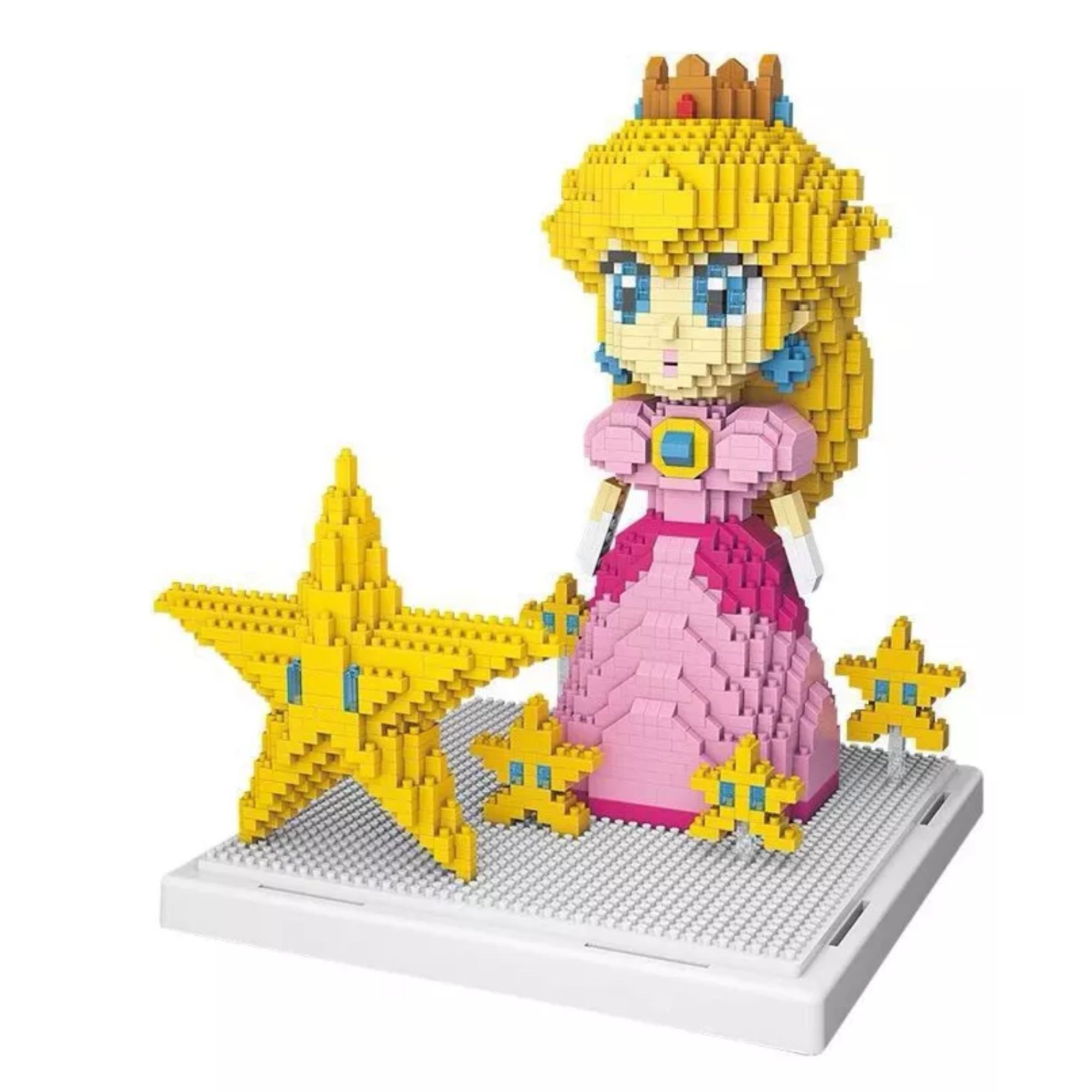 Foto 2 pulgar | Princesa Peach Set Mini Bloques Armables 3d Super Mario Bros Rompecabezas Figura Armable Princesa Peach