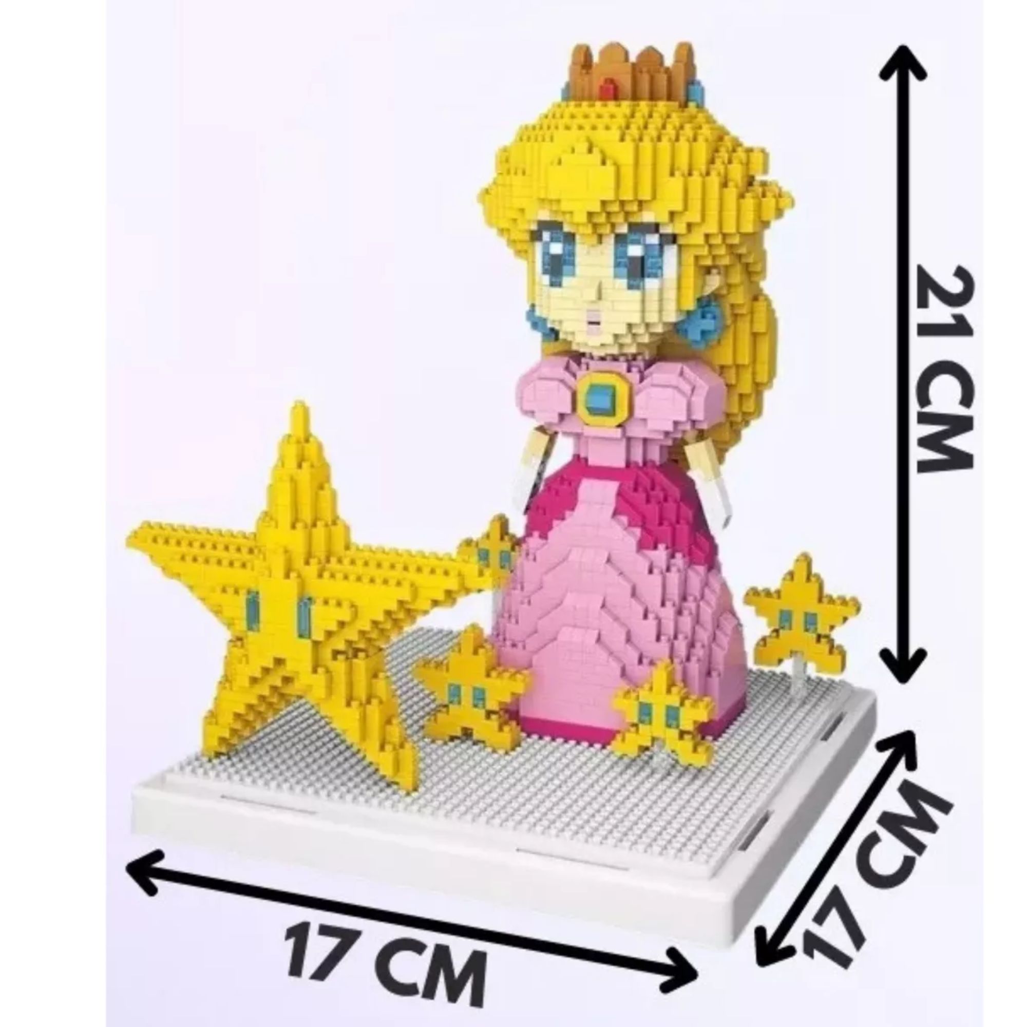 Foto 4 pulgar | Princesa Peach Set Mini Bloques Armables 3d Super Mario Bros Rompecabezas Figura Armable Princesa Peach