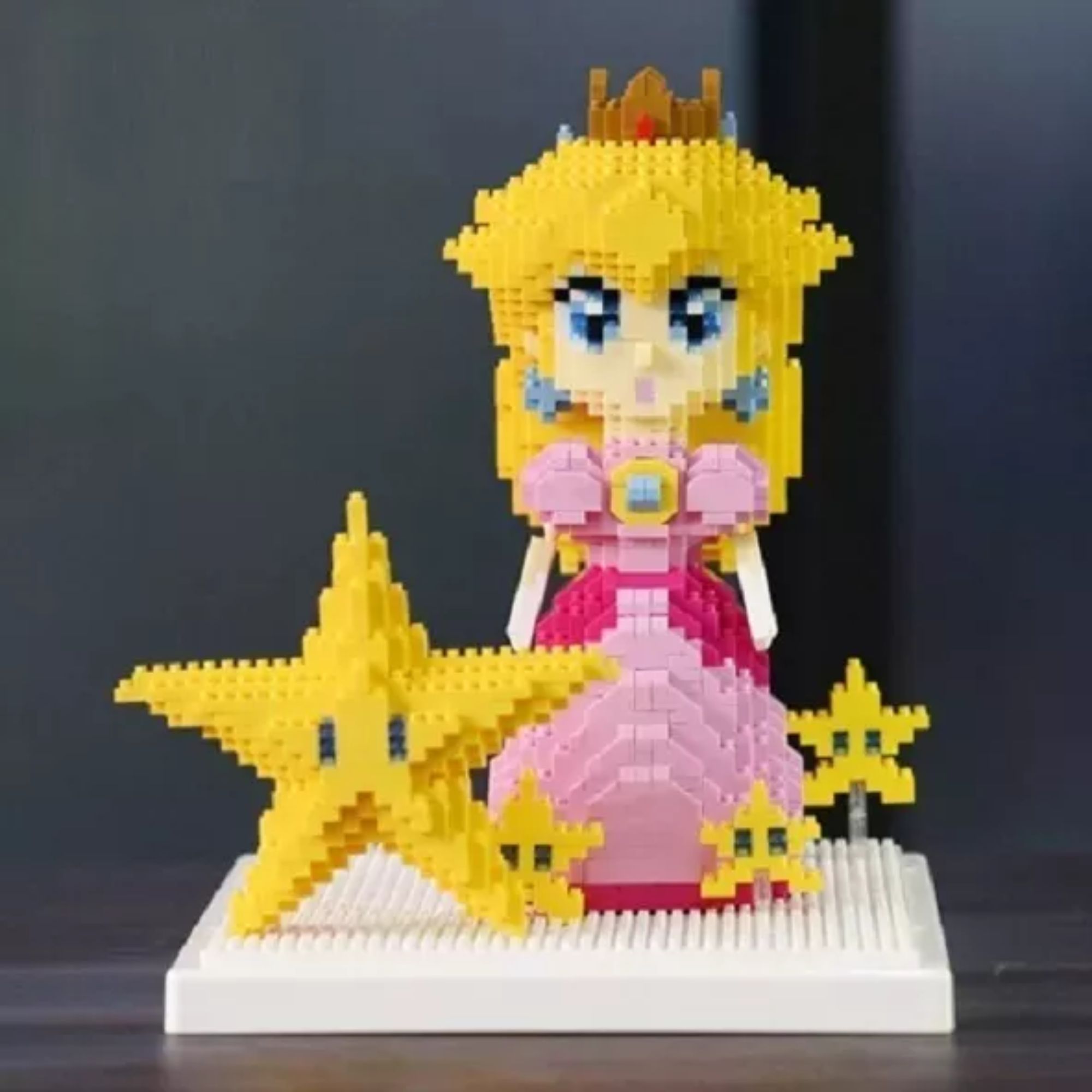 Foto 6 pulgar | Princesa Peach Set Mini Bloques Armables 3d Super Mario Bros Rompecabezas Figura Armable Princesa Peach