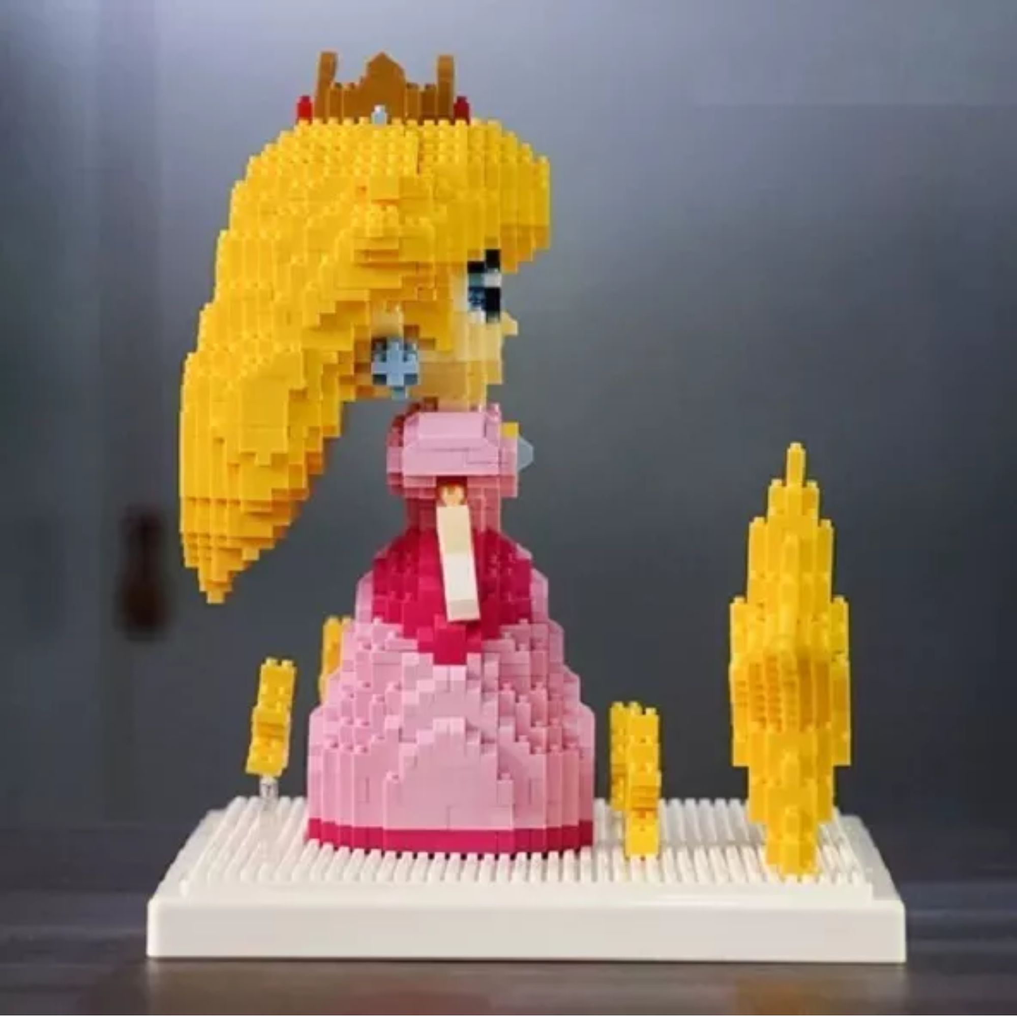 Foto 6 | Princesa Peach Set Mini Bloques Armables 3d Super Mario Bros Rompecabezas Figura Armable Princesa Peach