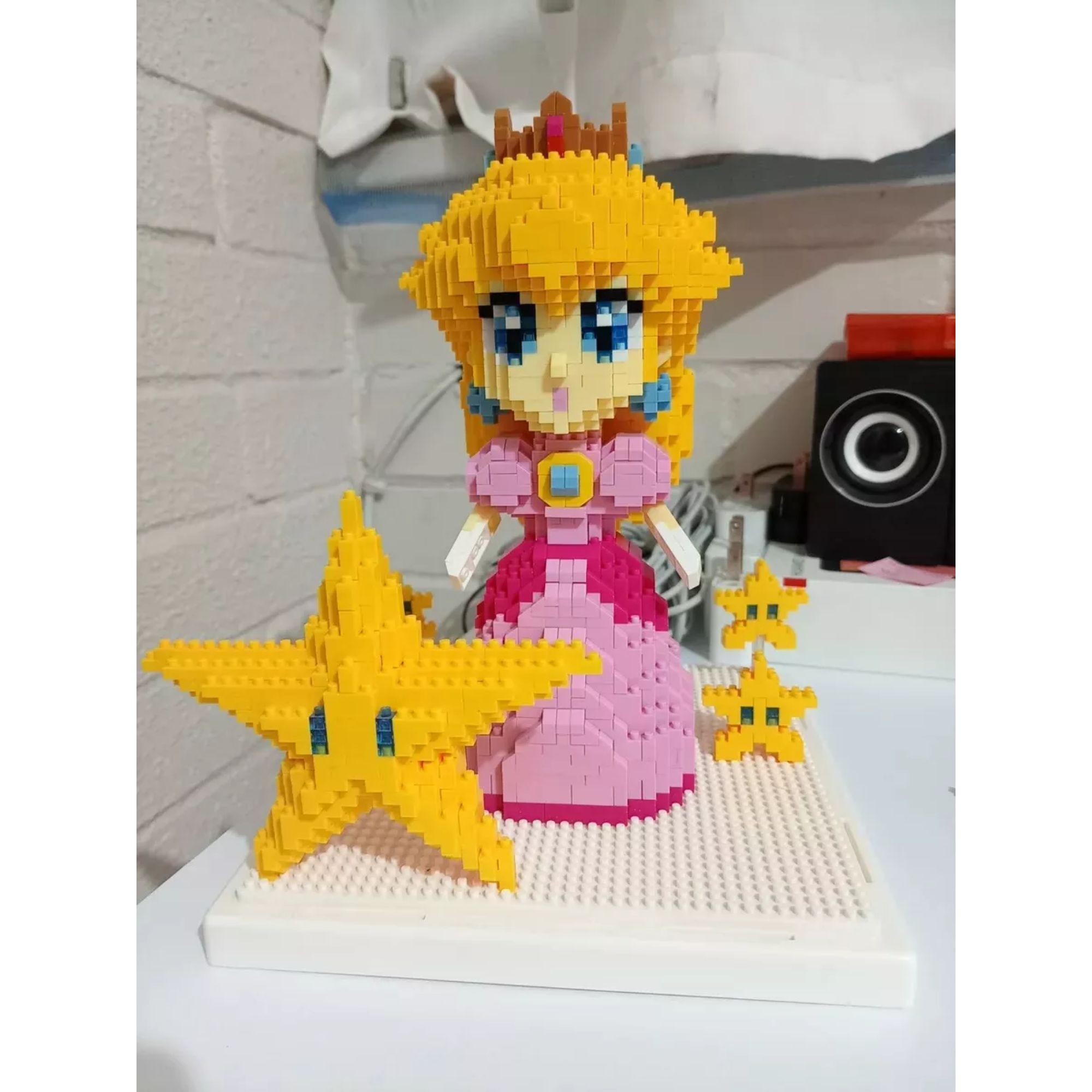 Foto 9 pulgar | Princesa Peach Set Mini Bloques Armables 3d Super Mario Bros Rompecabezas Figura Armable Princesa Peach