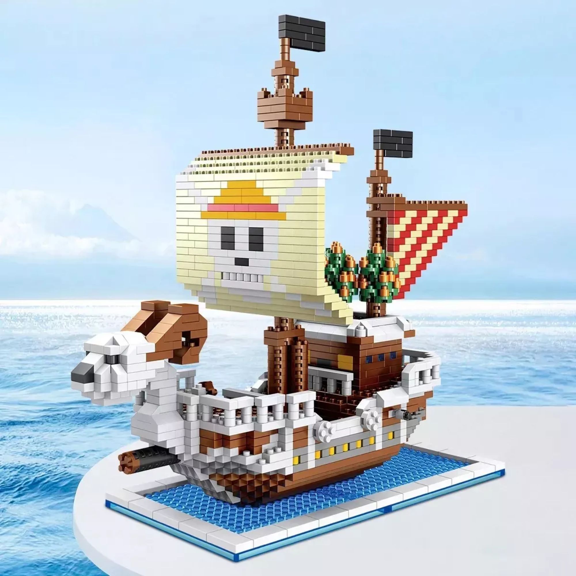 Foto 7 | Rompecabezas 3d Bloques Armables Barco One Piece Going Merry Figura Armable Barco